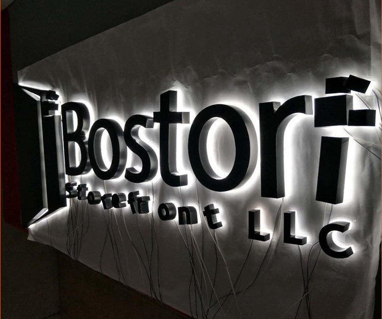 Outlet Outdoor Stainless Steel Backlit Signs Led Signage Shop Restaurant Coffee Store 258